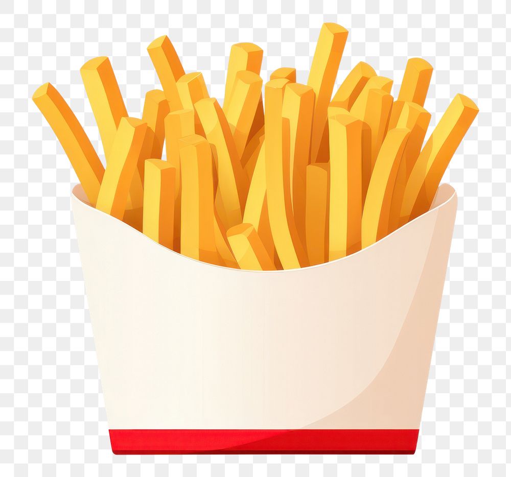 PNG Food fries white background french fries. AI generated Image by rawpixel.