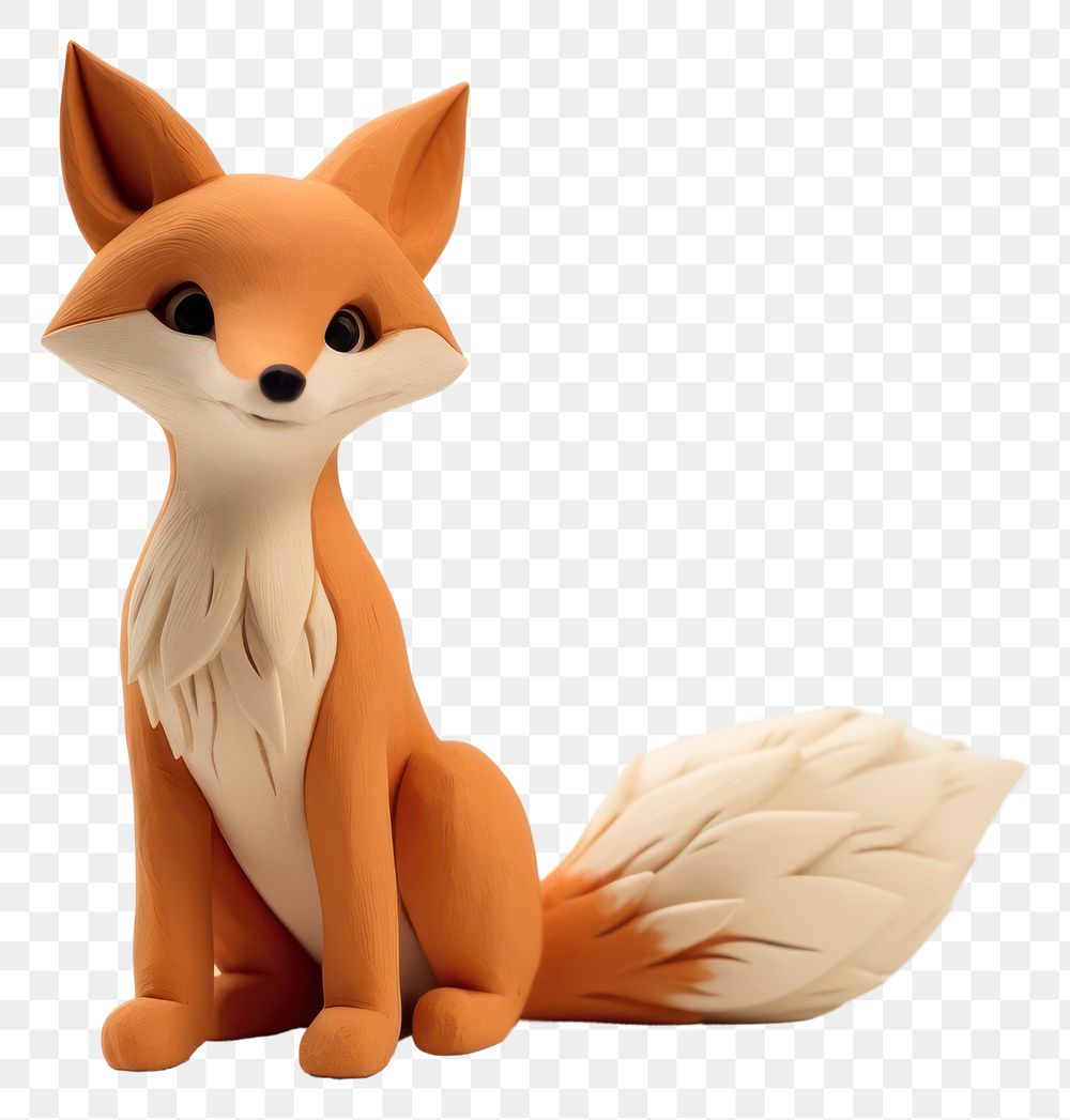 PNG Figurine mammal animal fox. AI generated Image by rawpixel.