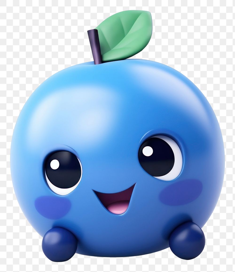PNG Blue berry fruit cute food. AI generated Image by rawpixel.