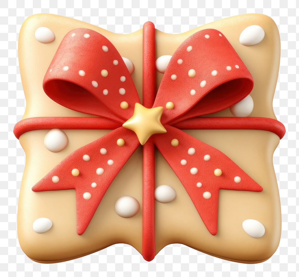 PNG Christmas gift sugar cookie christmas dessert icing. AI generated Image by rawpixel.