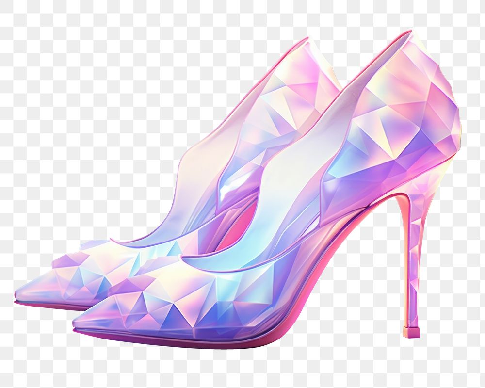 PNG Crystal high-heels footwear purple shoe. AI generated Image by rawpixel.