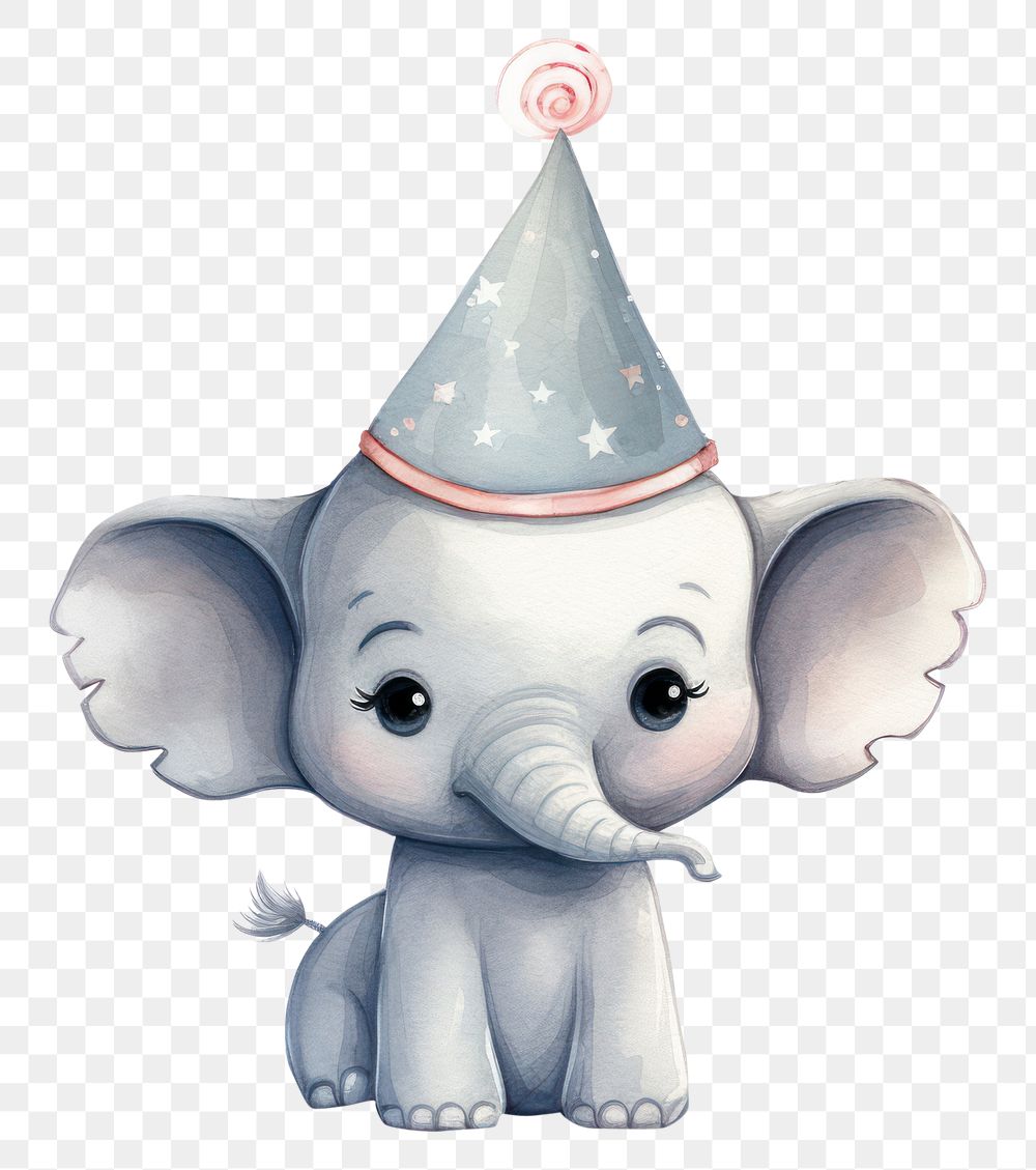 PNG  Baby elephant animal party cute. AI generated Image by rawpixel.