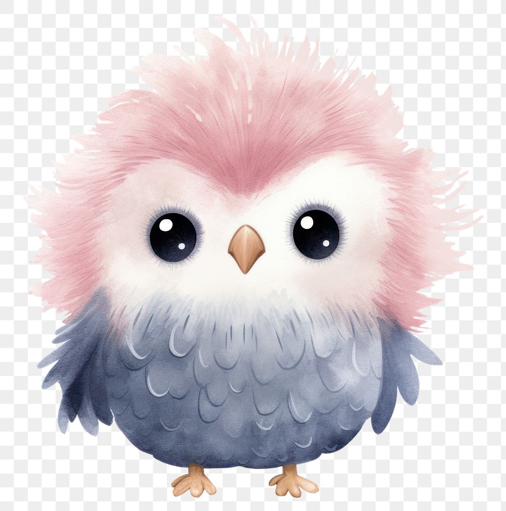 PNG  Baby owl animal bird beak. AI generated Image by rawpixel.