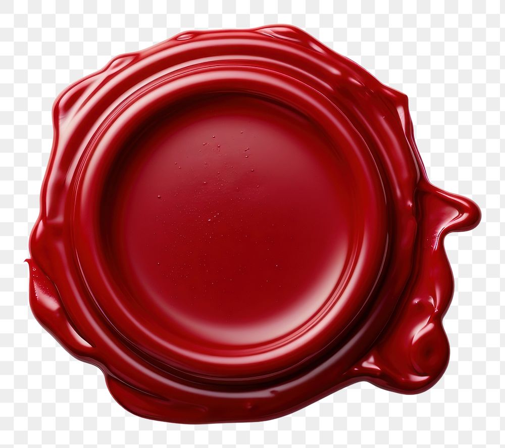 PNG  Wax seal white background dishware ketchup
