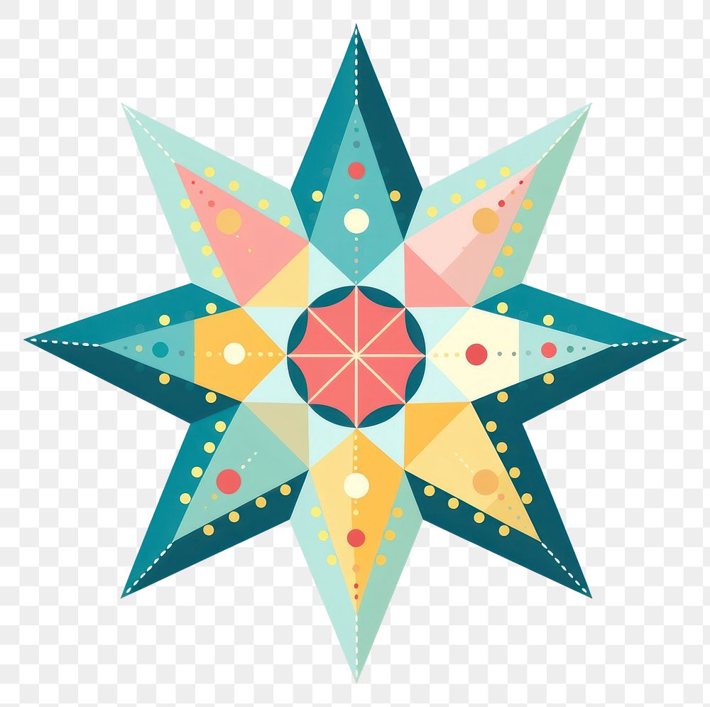 PNG Christmas star ornament art christmas pattern. AI generated Image by rawpixel.