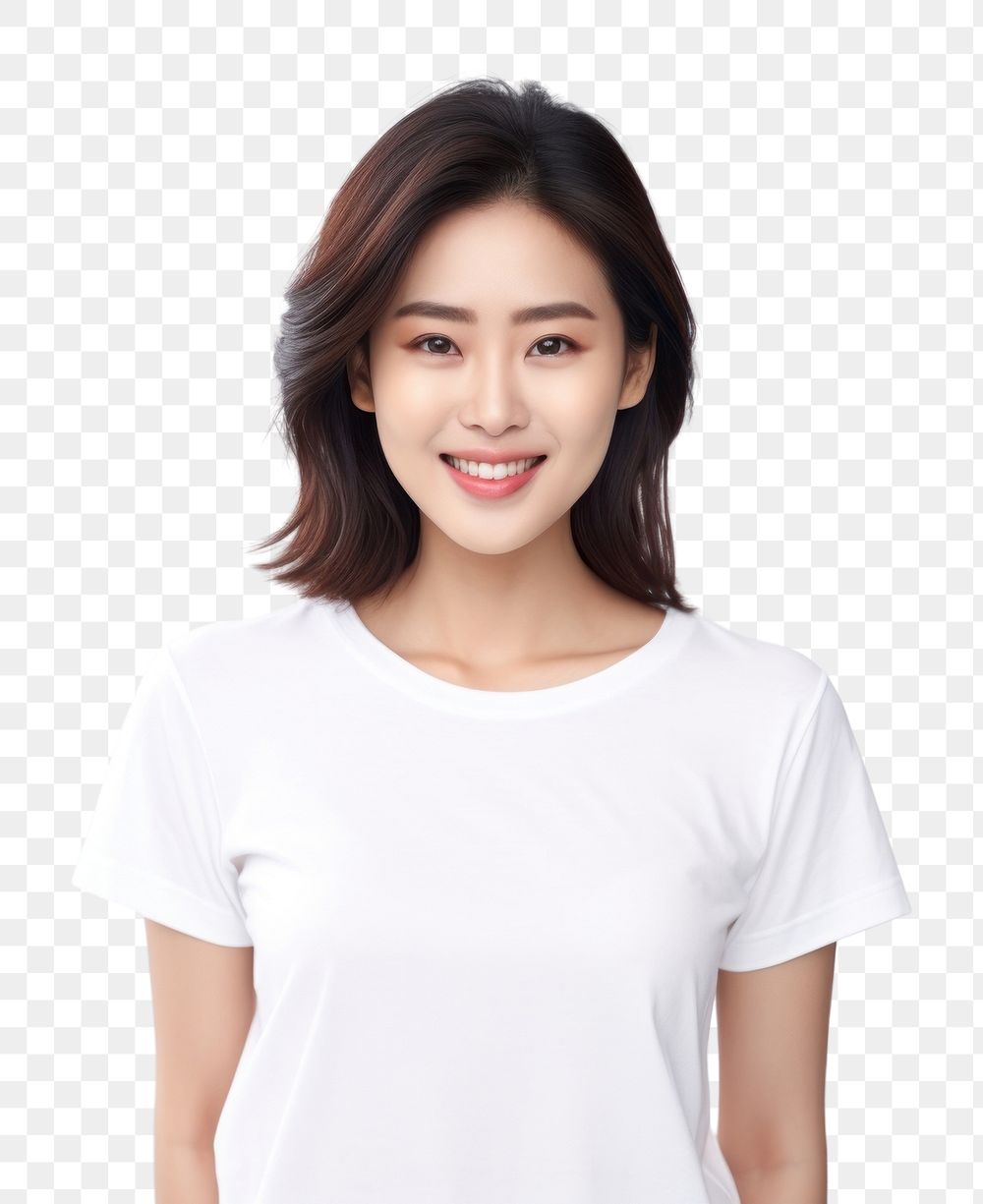 PNG  Woman portrait t-shirt adult. AI generated Image by rawpixel.