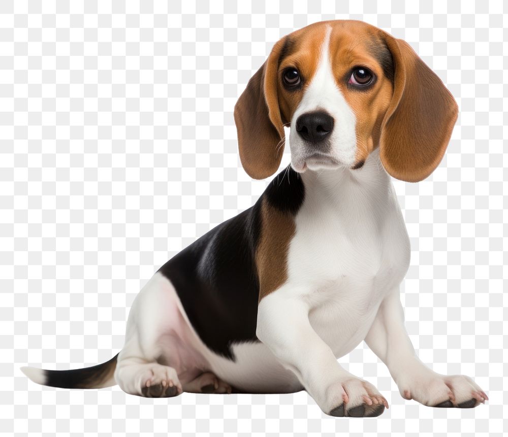 PNG  Dog beagle animal mammal. AI generated Image by rawpixel.