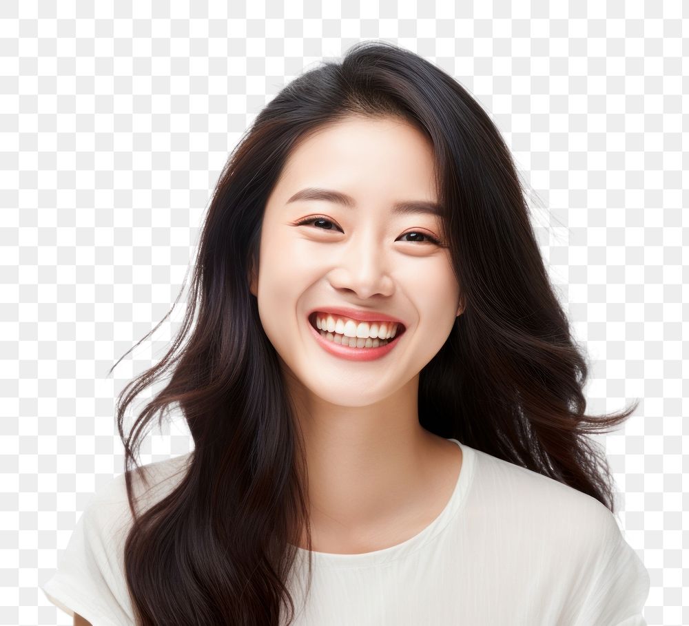 PNG  Smile laughing adult woman. AI generated Image by rawpixel.
