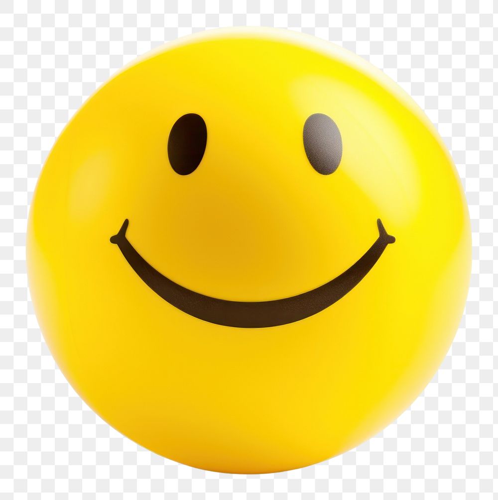 PNG  Smile yellow face ball