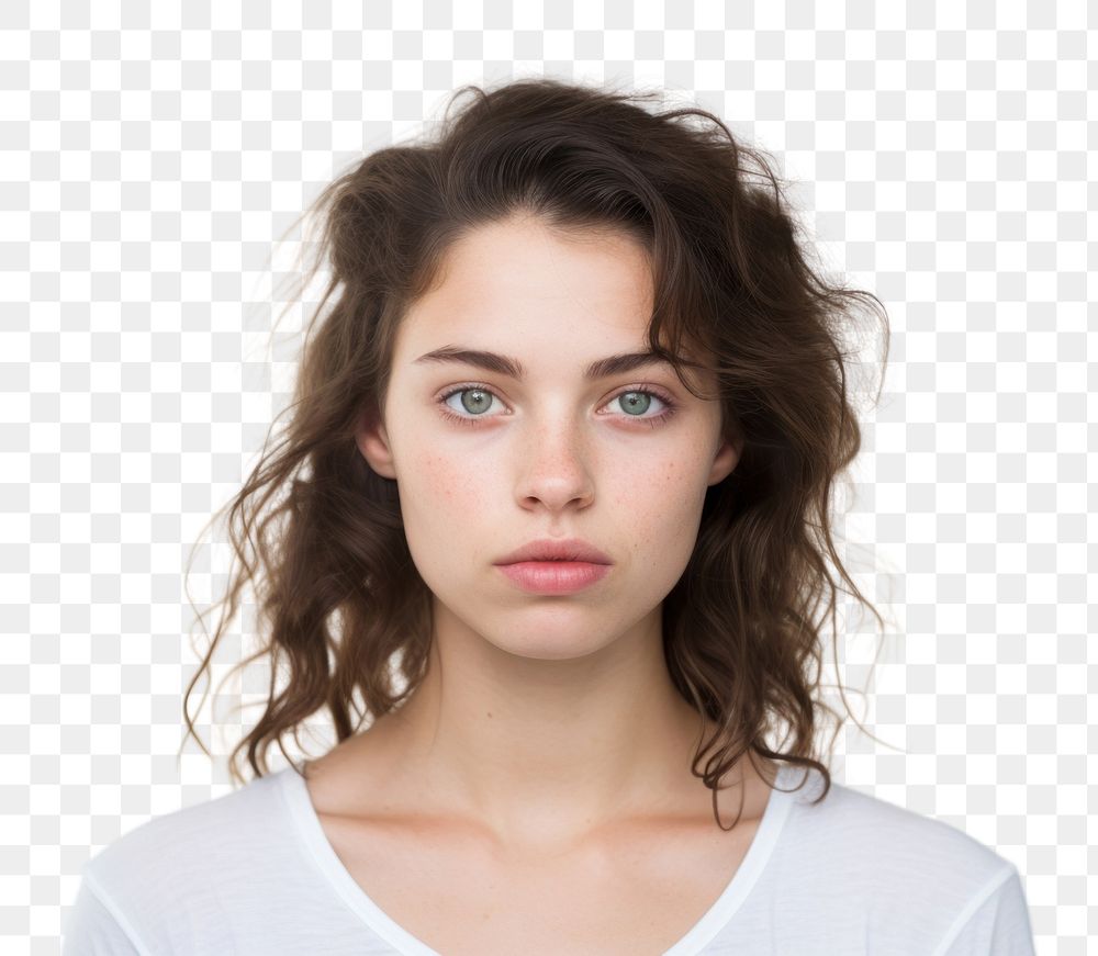 PNG Young woman portrait adult photo. AI generated Image by rawpixel.