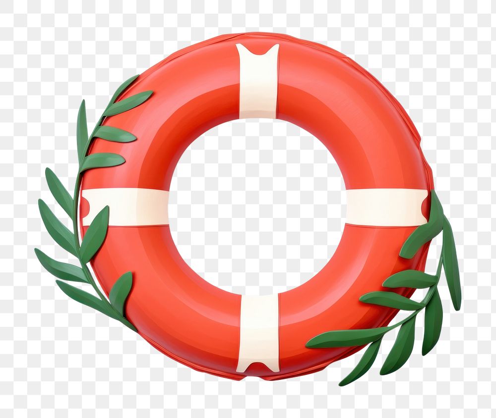 PNG Swim ring lifebuoy white background inflatable. AI generated Image by rawpixel.
