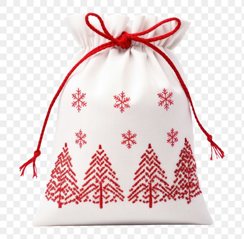 PNG Bag christmas pattern white. AI generated Image by rawpixel.