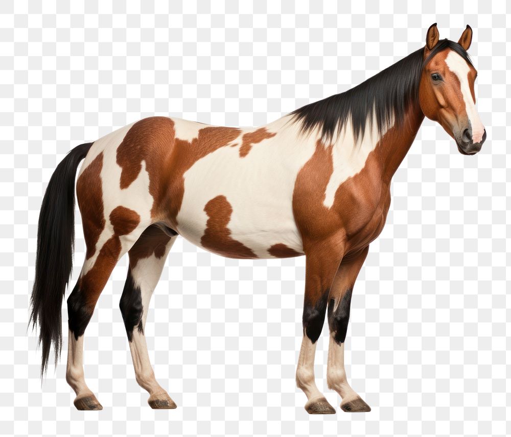 PNG American paint horse stallion animal mammal. 