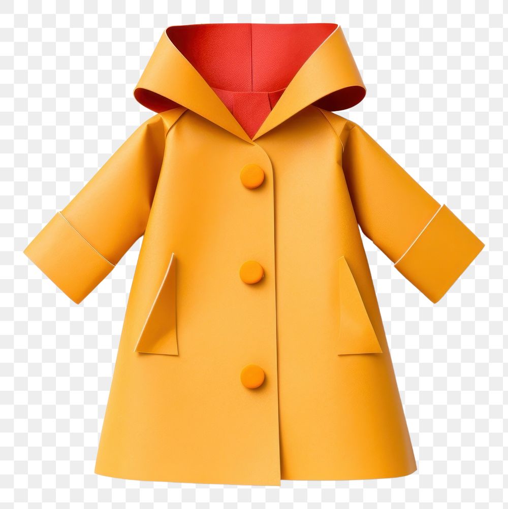 PNG  Raincoat white background outerwear overcoat. AI generated Image by rawpixel.