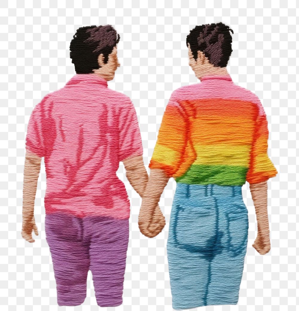 PNG LGBTQ couple adult togetherness relaxation. AI generated Image by rawpixel.