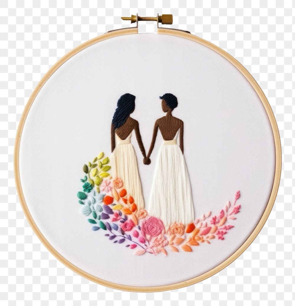 Embroidery wedding bride adult. AI generated Image by rawpixel.