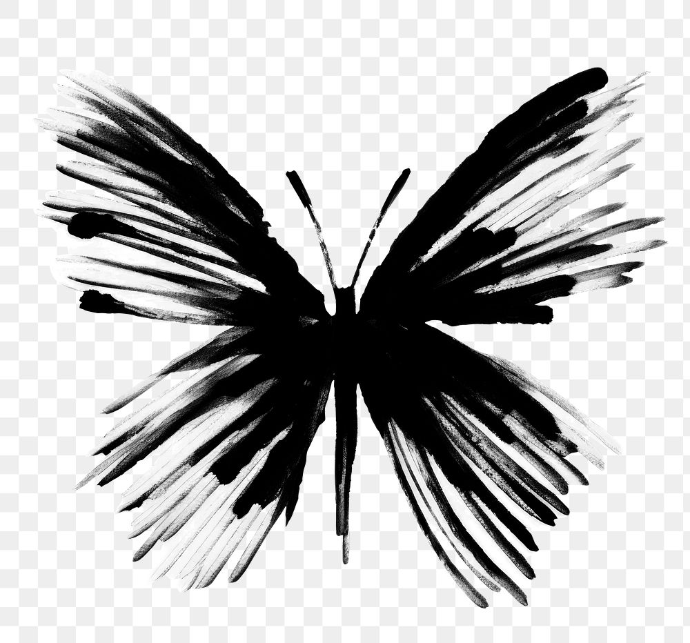 PNG Butterfly butterfly drawing animal. AI generated Image by rawpixel.