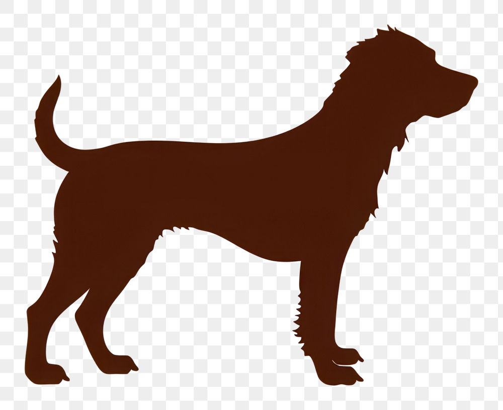 PNG  Sillouette dog silhouette animal mammal. AI generated Image by rawpixel.