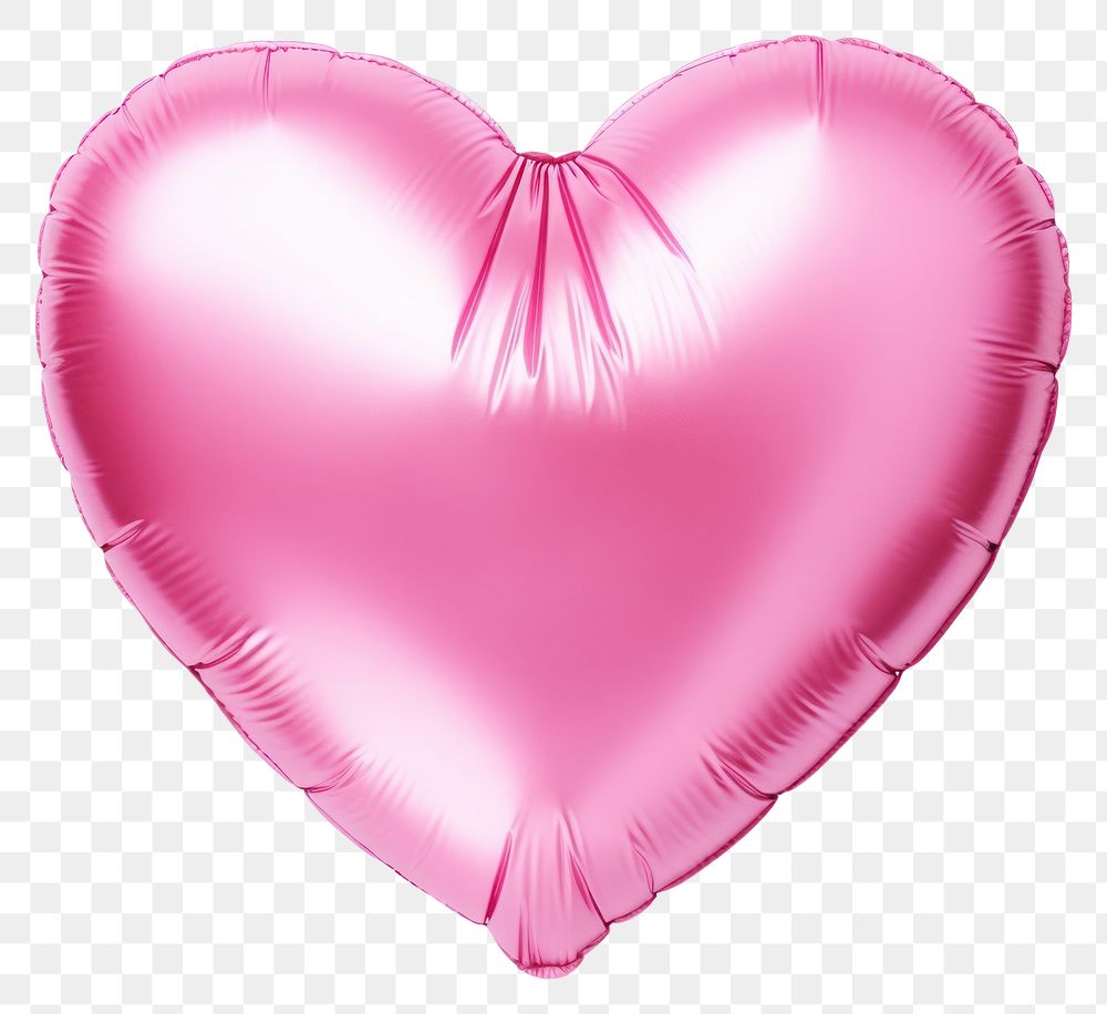 PNG Heart balloon shape pink