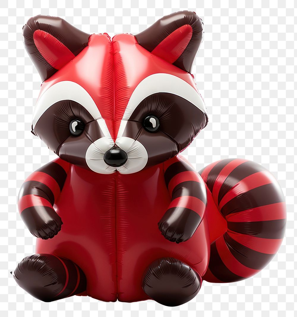 PNG Raccoon figurine cute ball. 