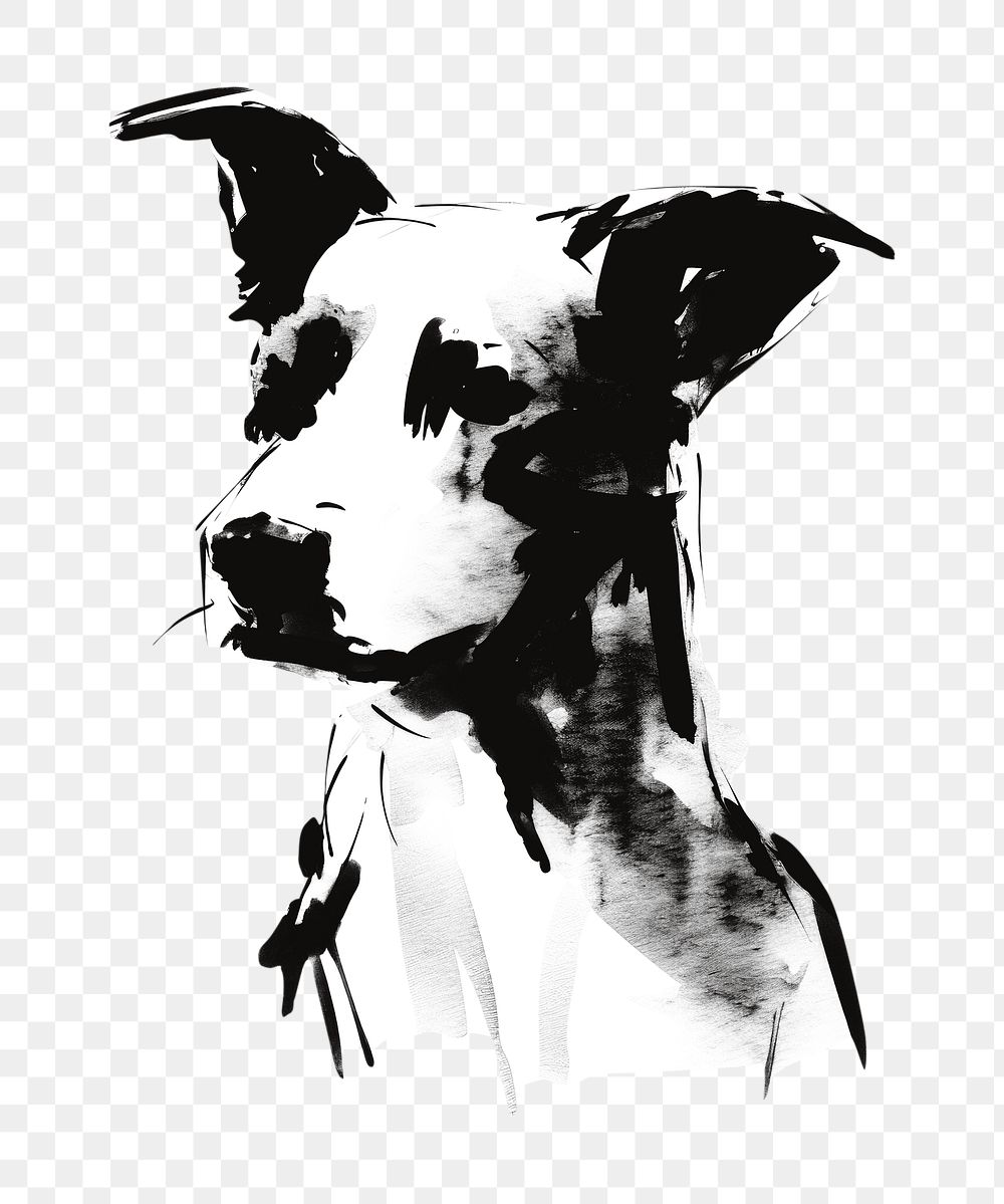 PNG Dog mammal animal black. AI generated Image by rawpixel.