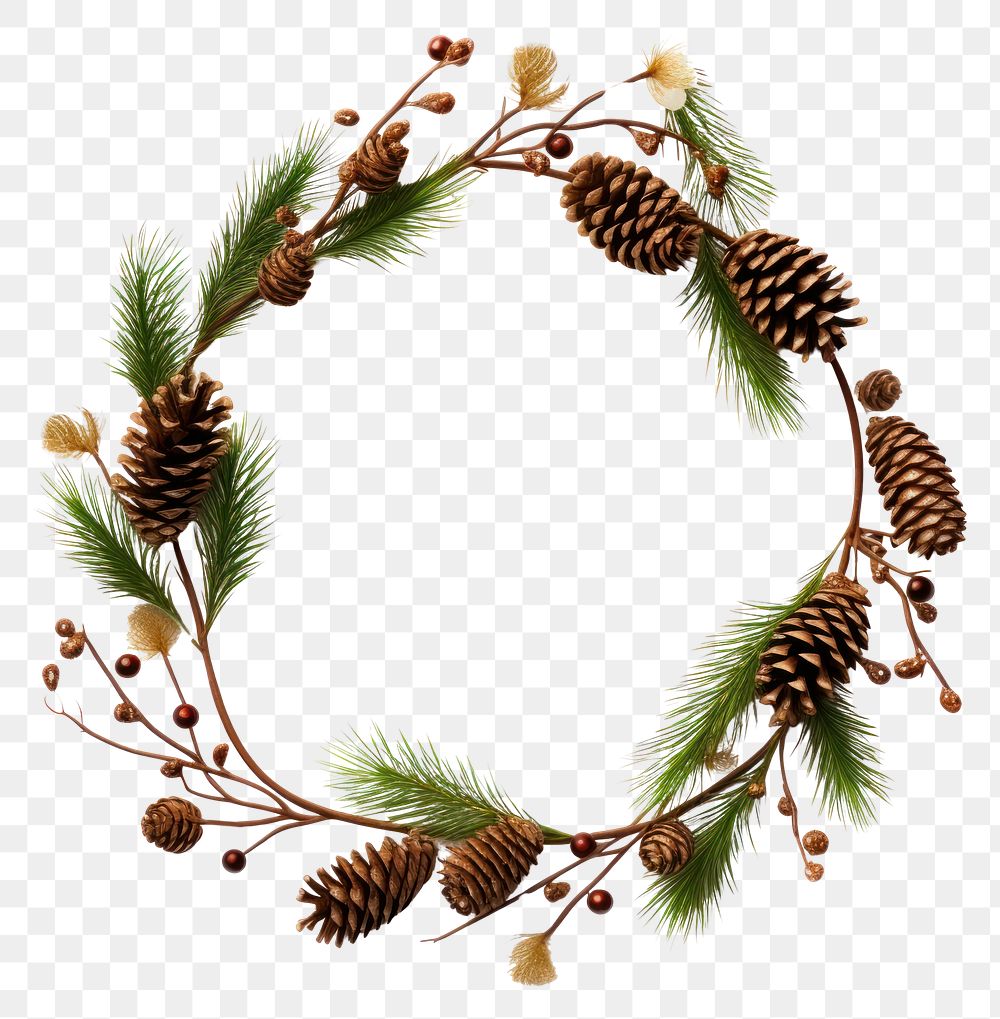 PNG Christmas wreath christmas plant twig