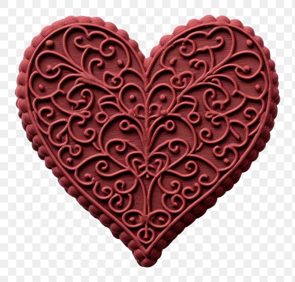 PNG Valentine chocolate embroidery style celebration accessories creativity. AI generated Image by rawpixel.