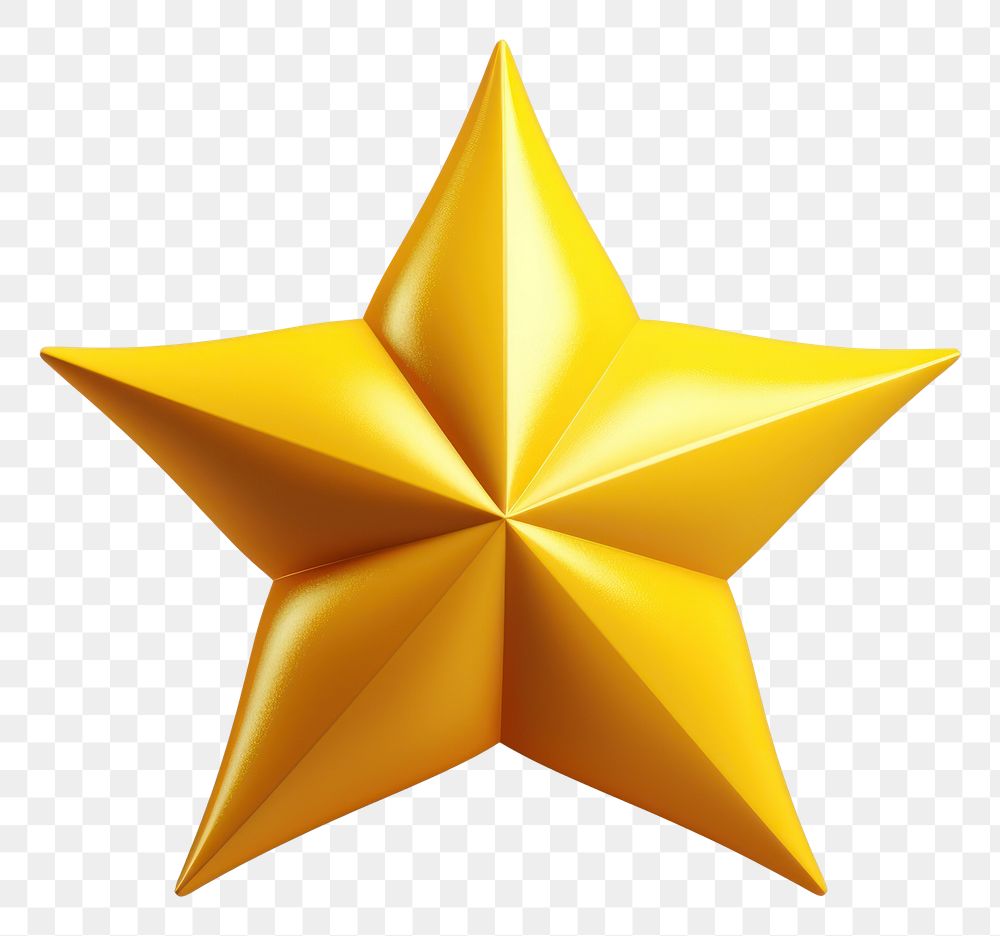 PNG A star symbol yellow shape. AI generated Image by rawpixel.