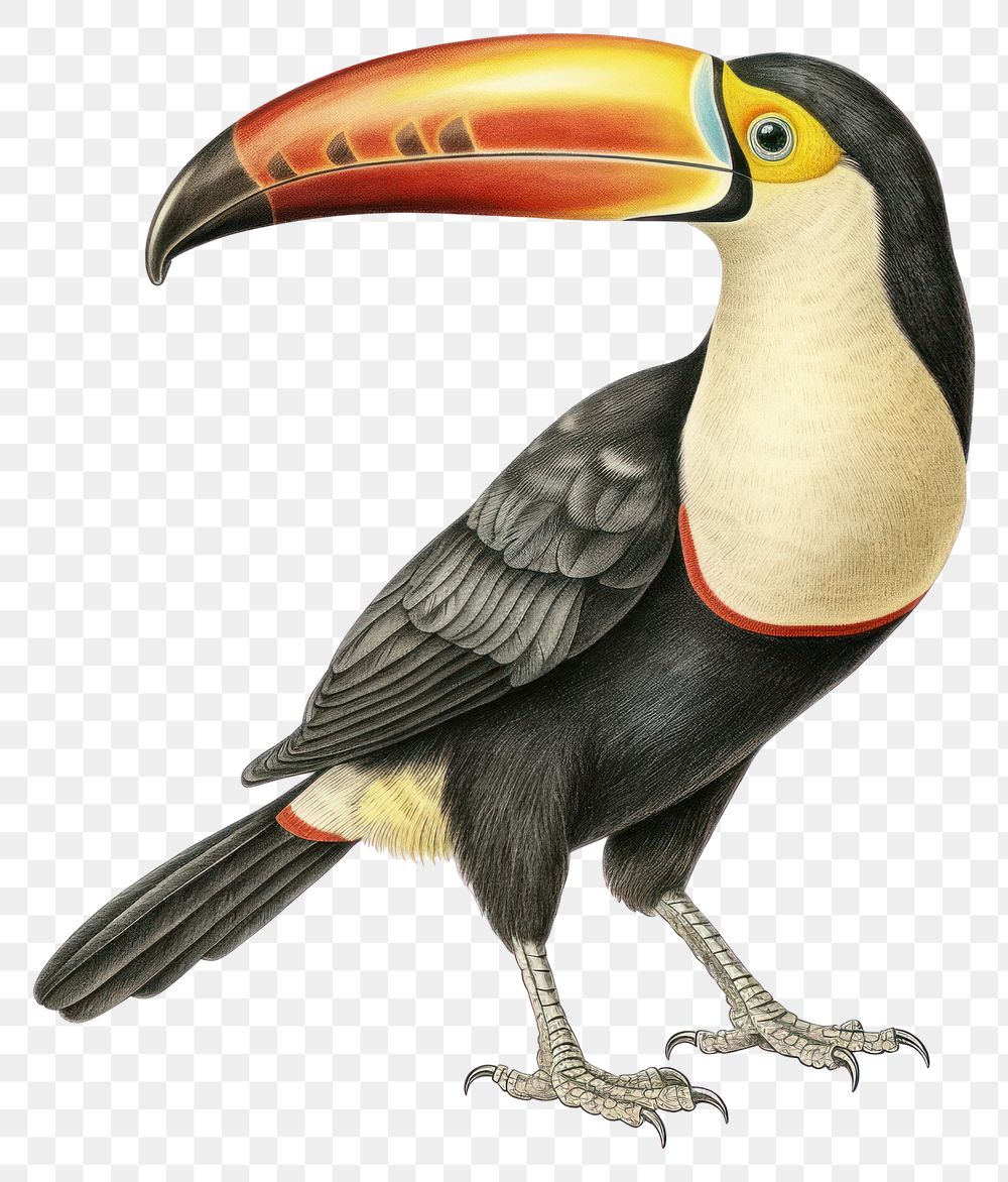 PNG  Toucan animal sketch bird