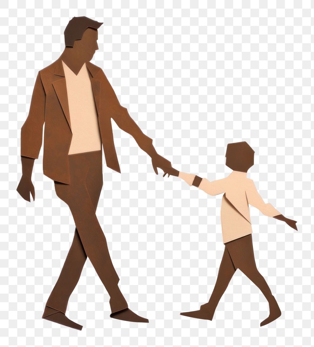 PNG Walking father adult white background. AI generated Image by rawpixel.