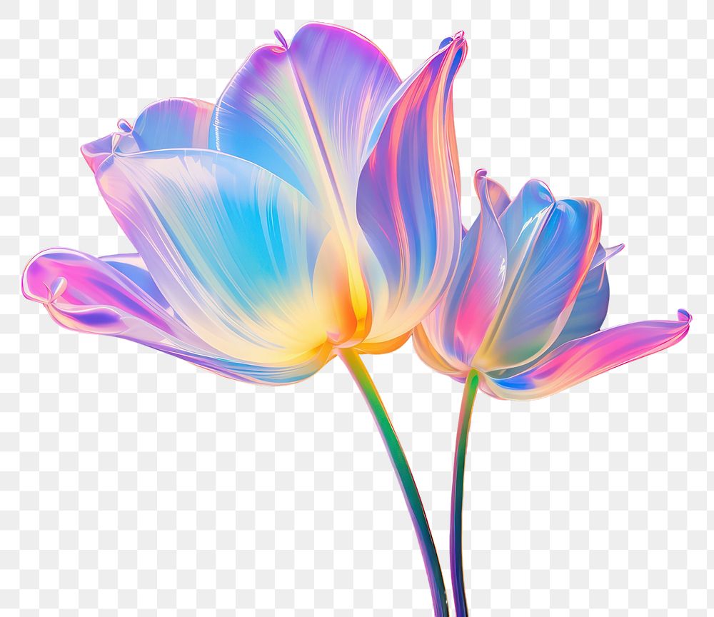 PNG Pastel tulip flower purple petal. AI generated Image by rawpixel.