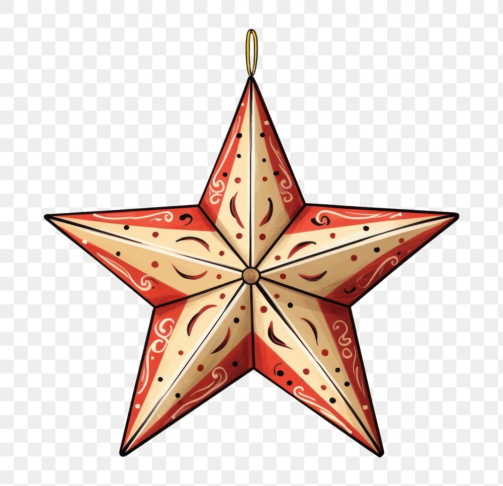PNG Christmas star ornament christmas white background illuminated. AI generated Image by rawpixel.