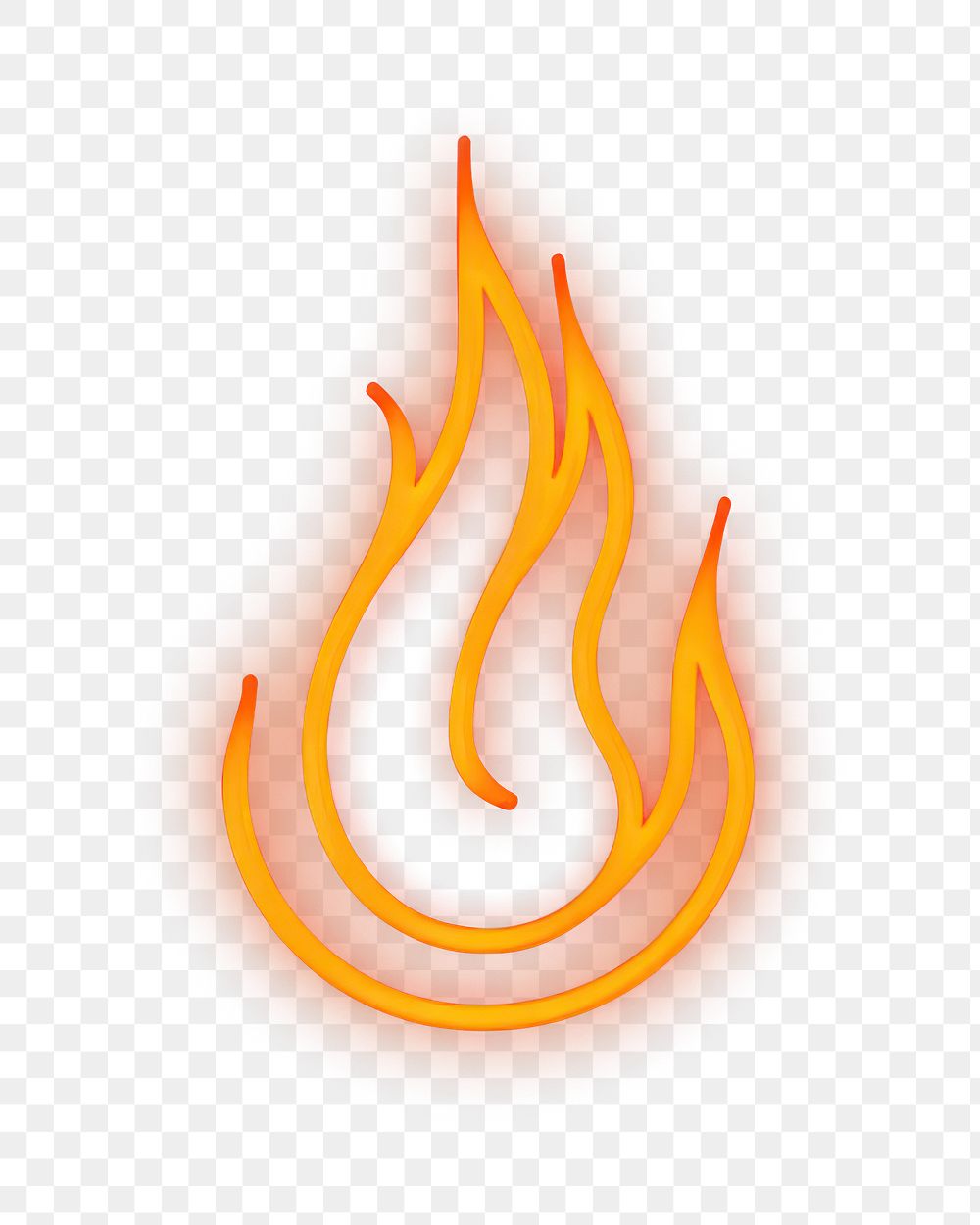 PNG  Fire icon night logo illuminated. AI generated Image by rawpixel.