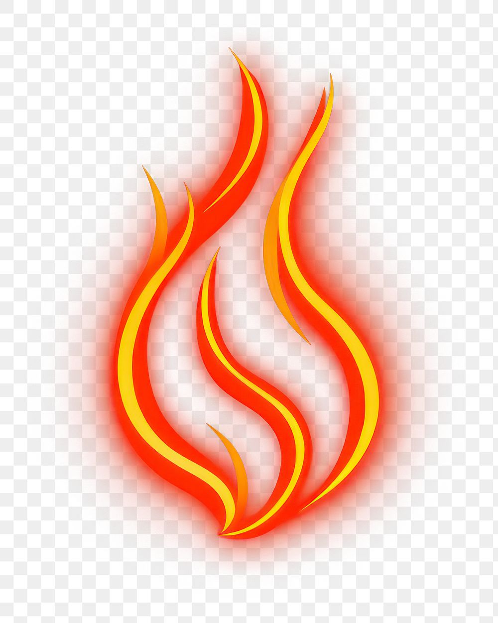 PNG  Fire icon light night logo. AI generated Image by rawpixel.