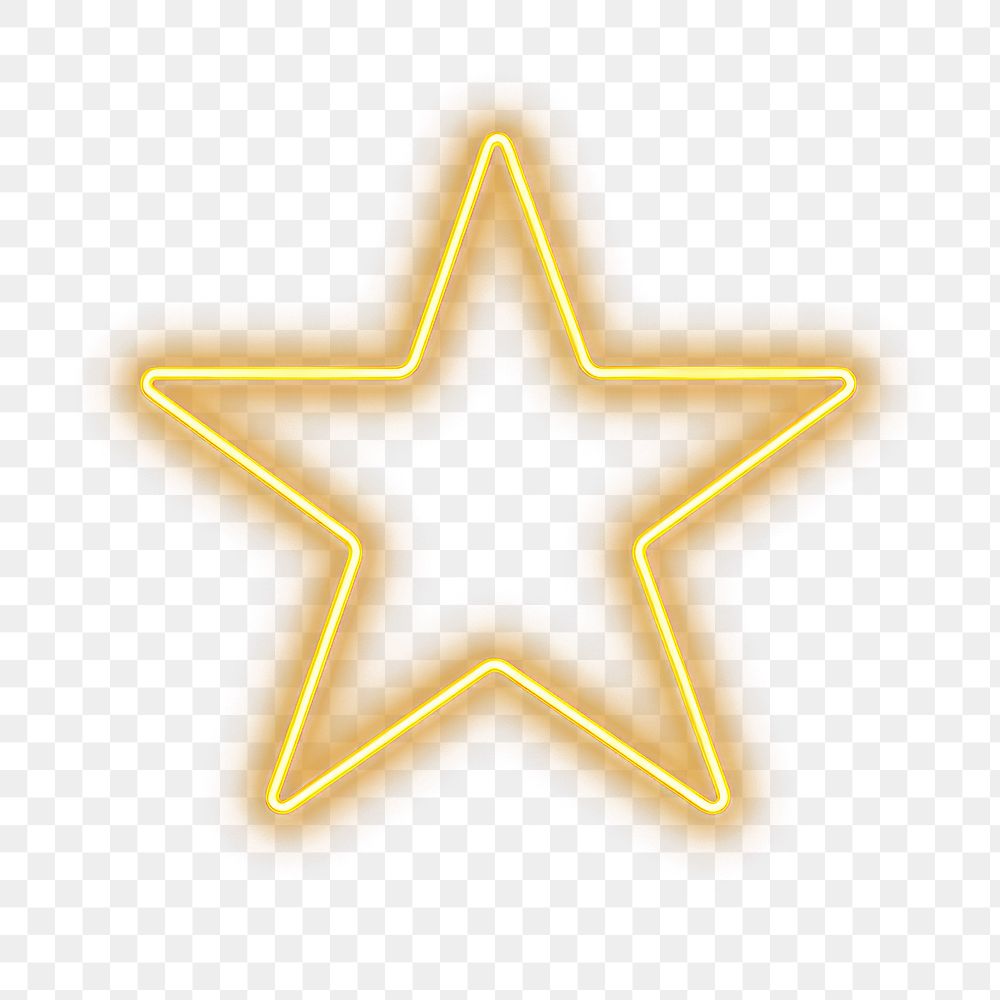 PNG  Star symbol light night