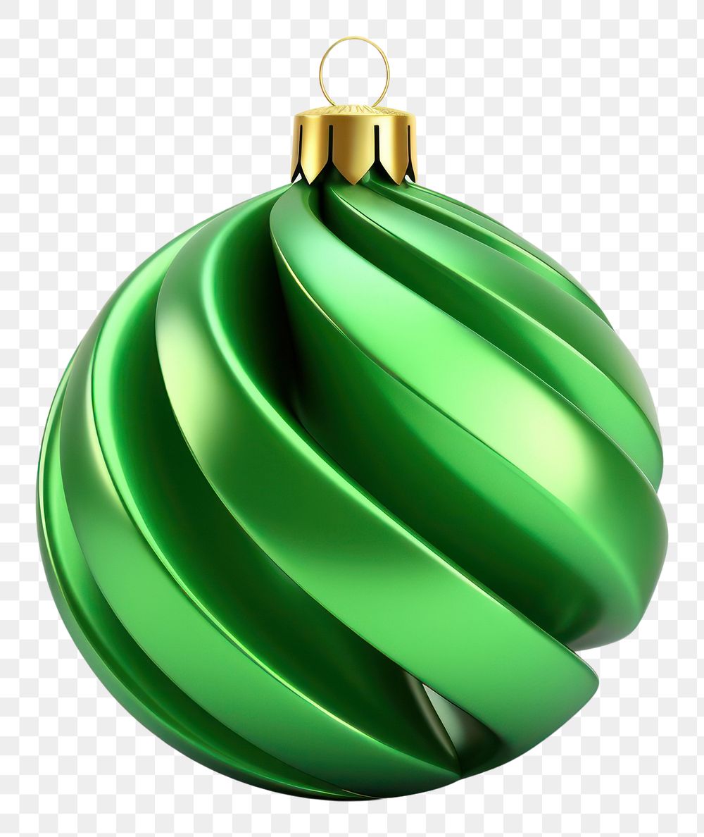 PNG  Green christmas ball jewelry white background illuminated. AI generated Image by rawpixel.