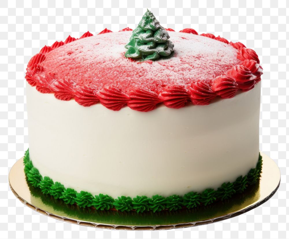 PNG Christmas cake dessert icing. AI generated Image by rawpixel.