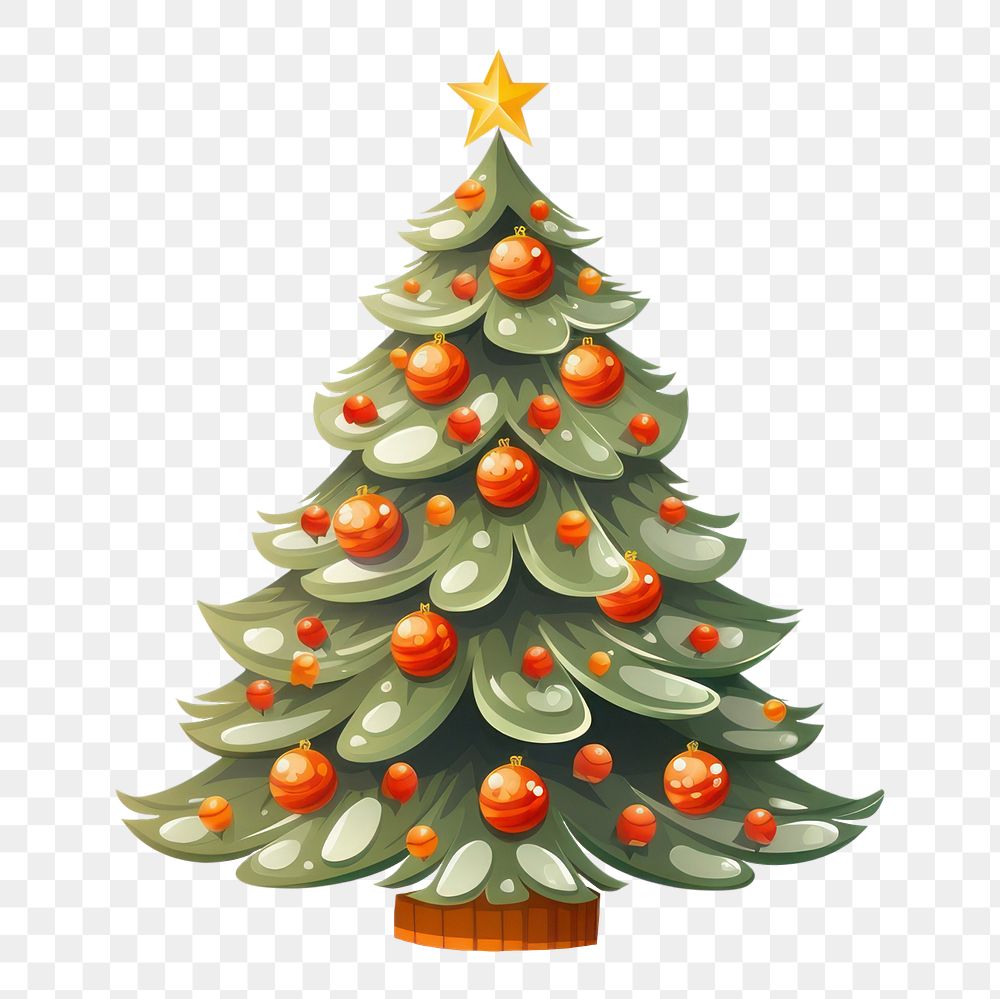PNG Christmas tree plant white background. AI generated Image by rawpixel.