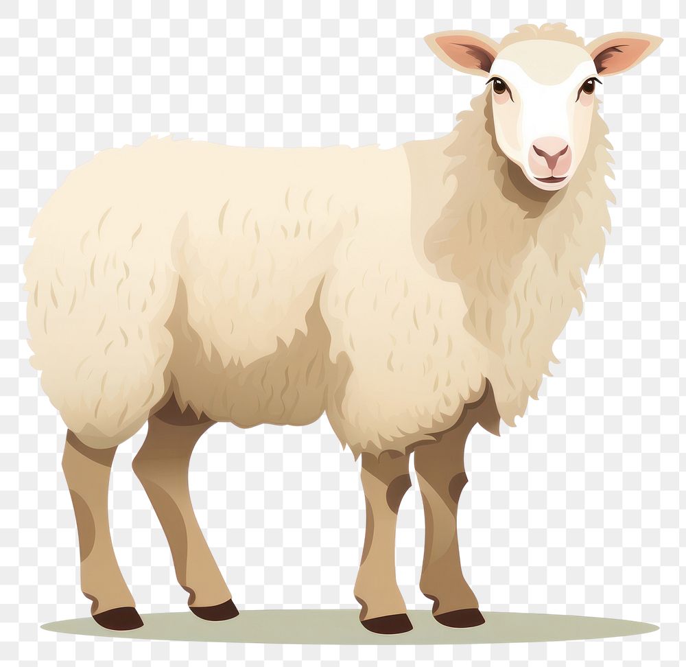 PNG  A young sheep livestock animal mammal. AI generated Image by rawpixel.