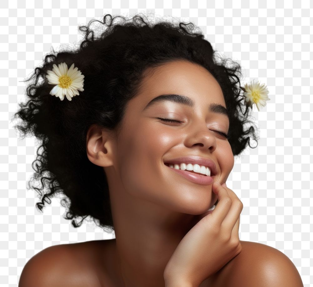 PNG Laughing portrait flower adult