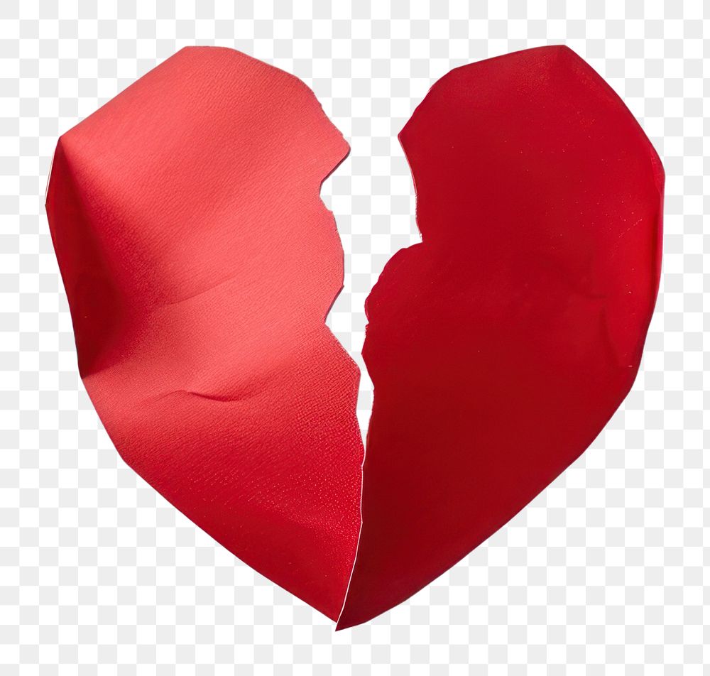 PNG Red paper heart torn apart misfortune breaking dynamite. AI generated Image by rawpixel.