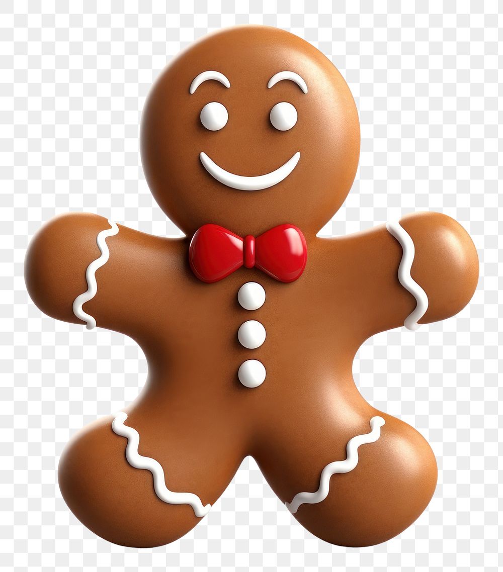 PNG Christmas gingerbread man christmas dessert cartoon. AI generated Image by rawpixel.
