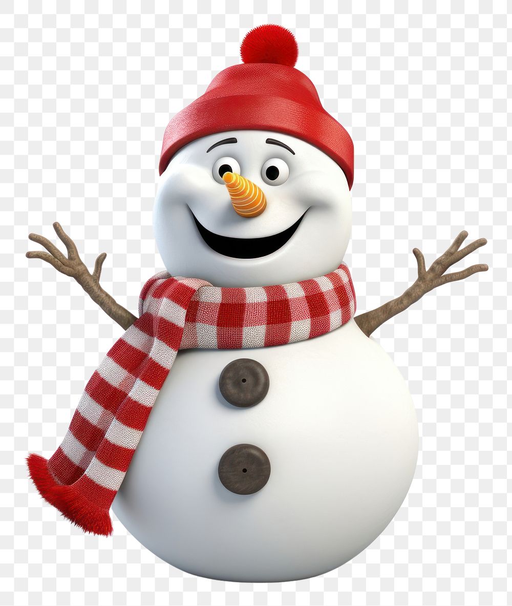 PNG Snowman christmas cartoon winter. AI generated Image by rawpixel.