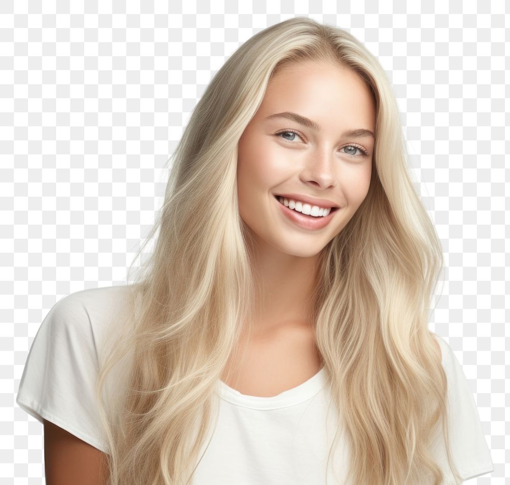 PNG Woman smiling blonde adult. AI generated Image by rawpixel.