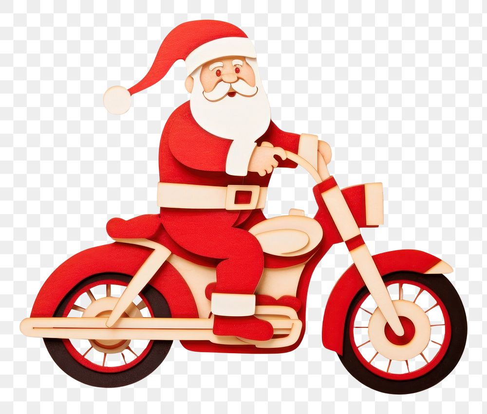 PNG Santa Claus motorcycle tricycle vehicle. AI generated Image by rawpixel.