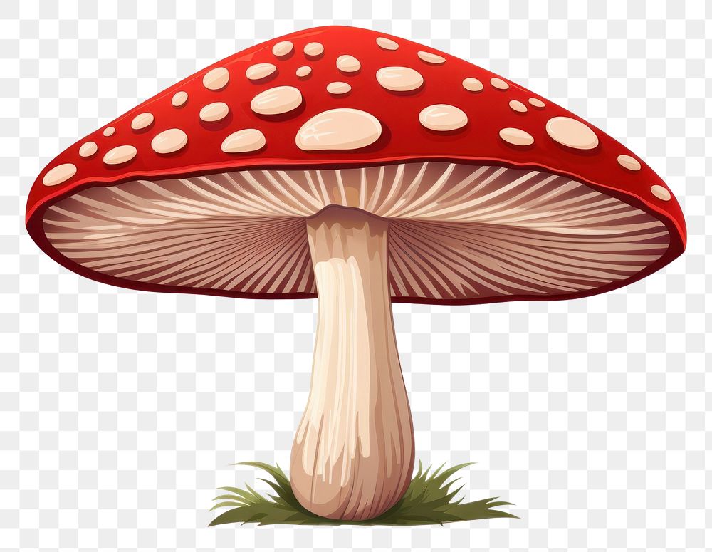 PNG Mushroom agaric fungus plant. AI generated Image by rawpixel.