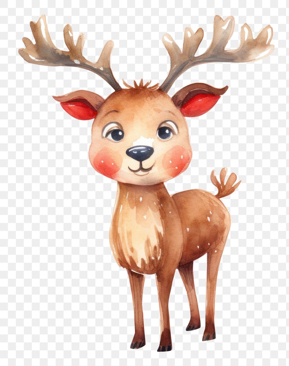 PNG Christmas reindeer christmas cartoon mammal. AI generated Image by rawpixel.