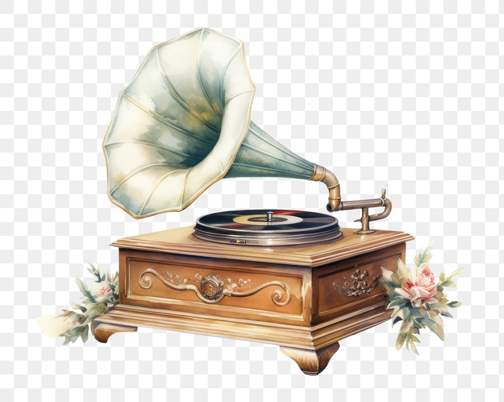 PNG Christmas music white background electronics gramophone. AI generated Image by rawpixel.
