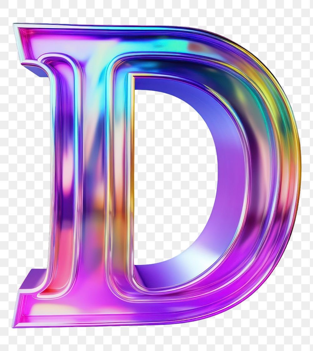 PNG Alphabet D shape text illuminated abstract. 