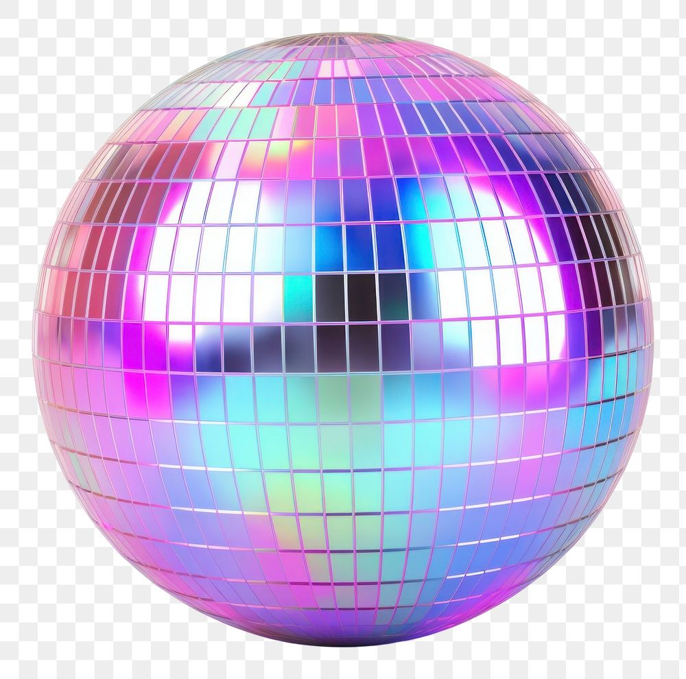PNG  Disco ball sphere purple white background